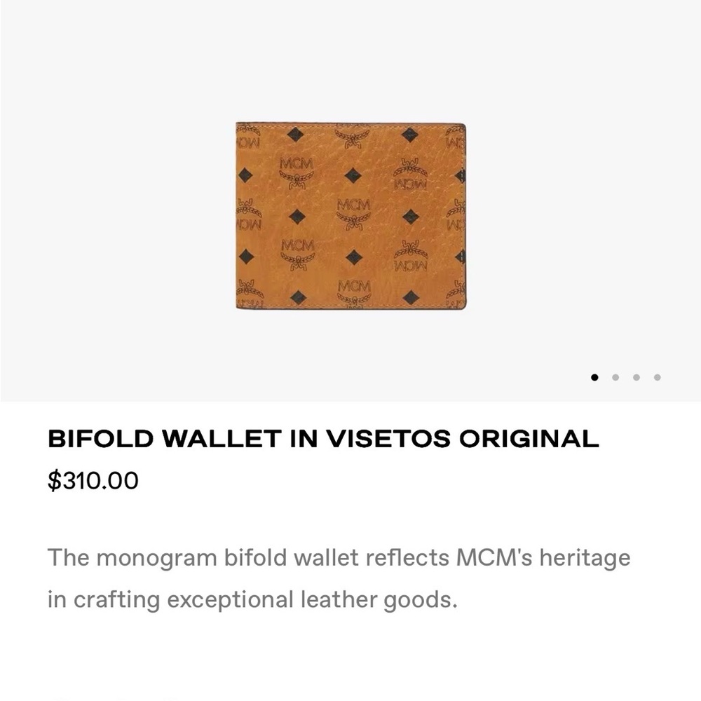 MCM Tan BiFold Wallet🤎